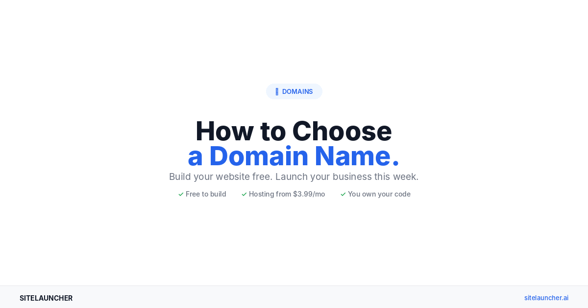 How to Choose a Domain Name: A Quick Guide for First-Time Website Owners