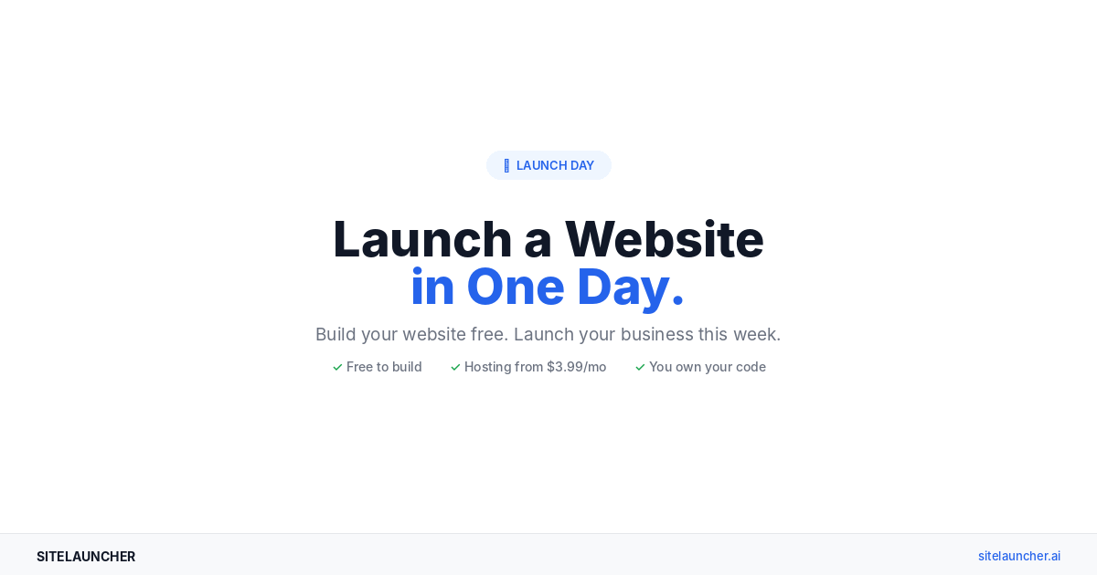 How to Launch a Website in One Day (A Step-by-Step Plan)