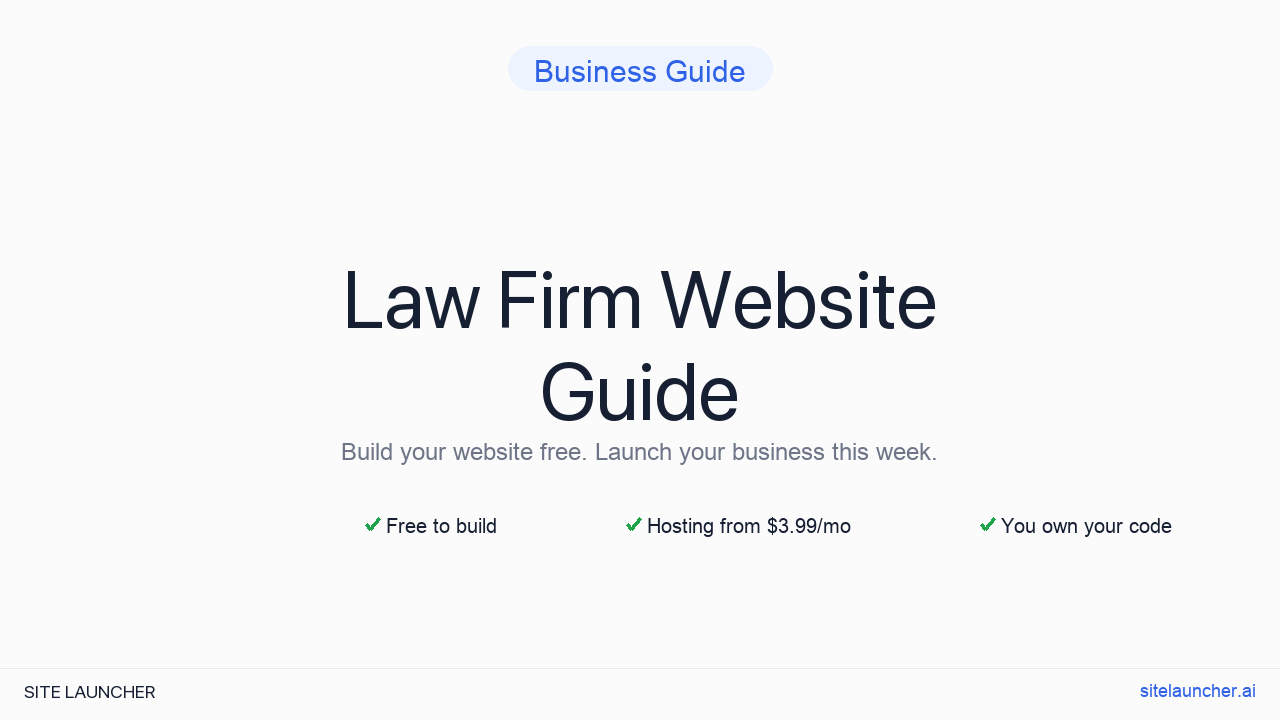 How to Build a Website for Your Law Firm (Free, Fast, and Professional)