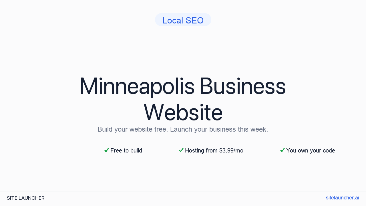 How to Build a Website for Your Minneapolis Business (Free and Fast)