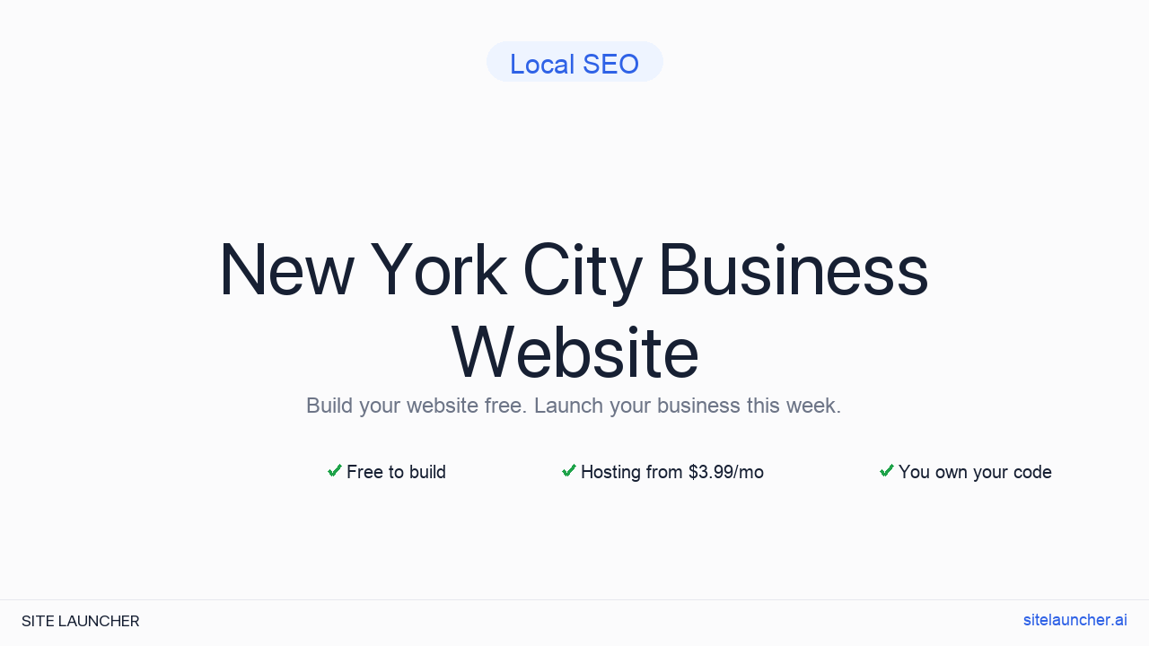 How to Build a Website for Your New York City Business (Free and Fast)