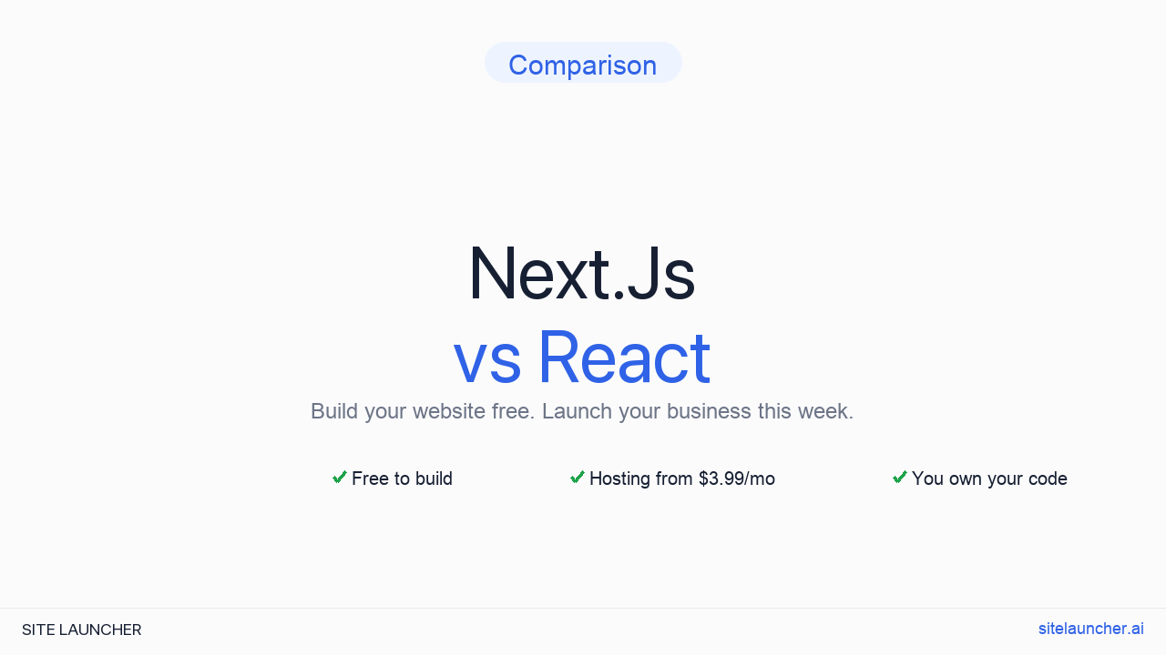 Next.Js vs React: Which Should You Choose