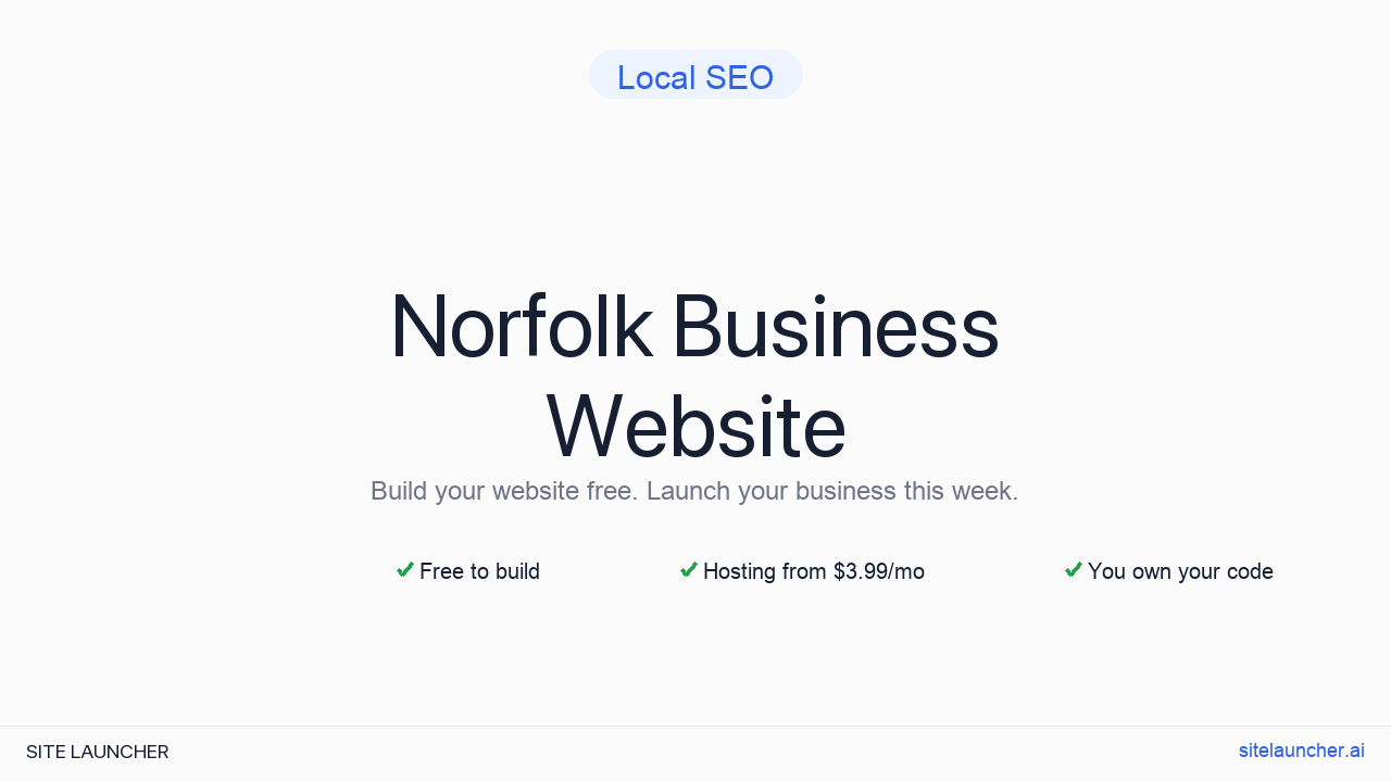 How to Build a Website for Your Norfolk Business (Free and Fast)