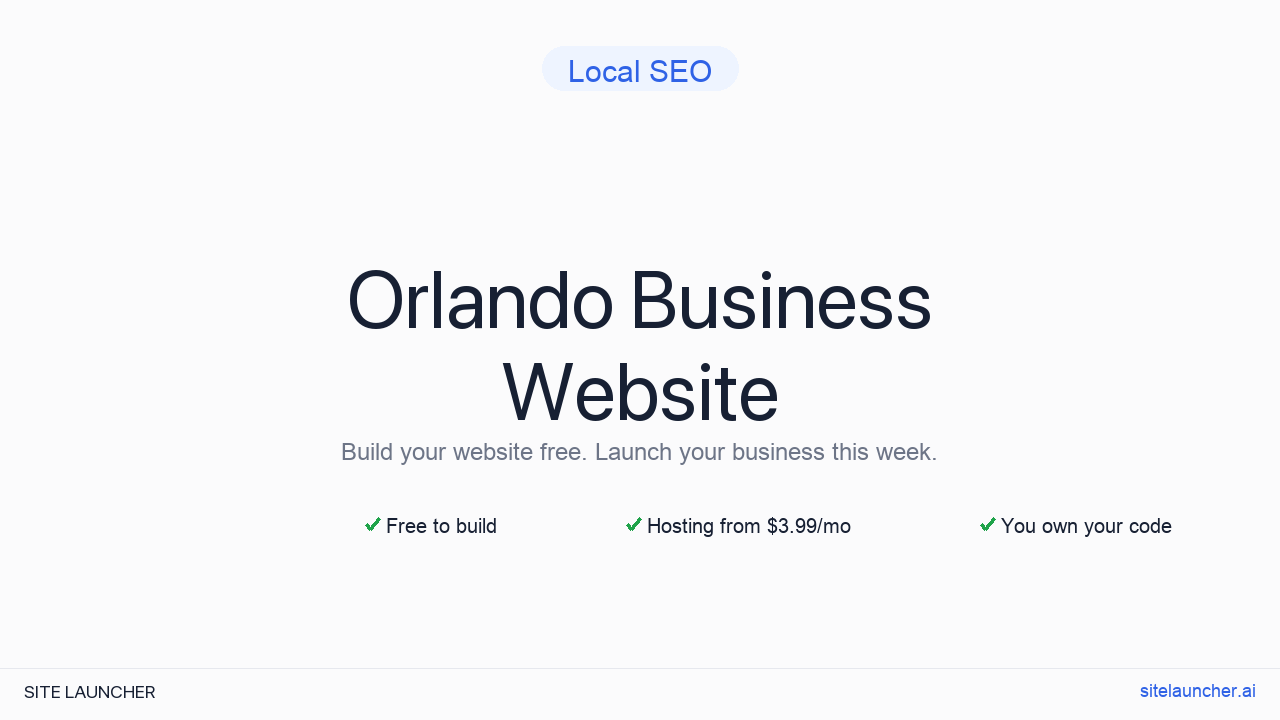 How to Build a Website for Your Orlando Business (Free and Fast)