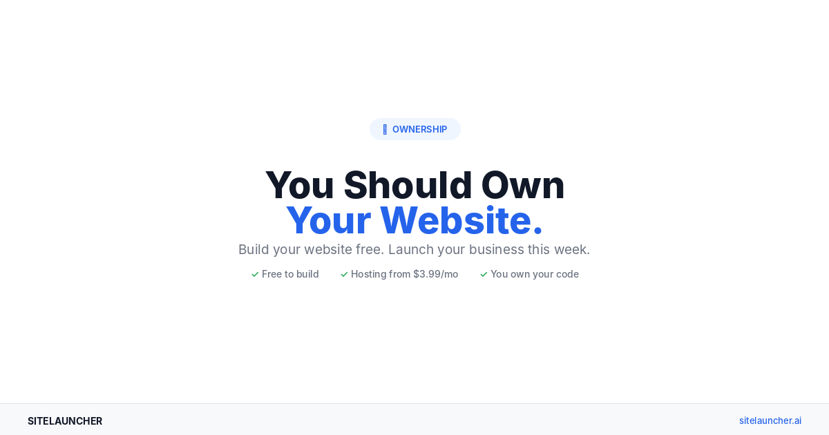 Own Your Damn Website or Keep Renting Your Digital Shack