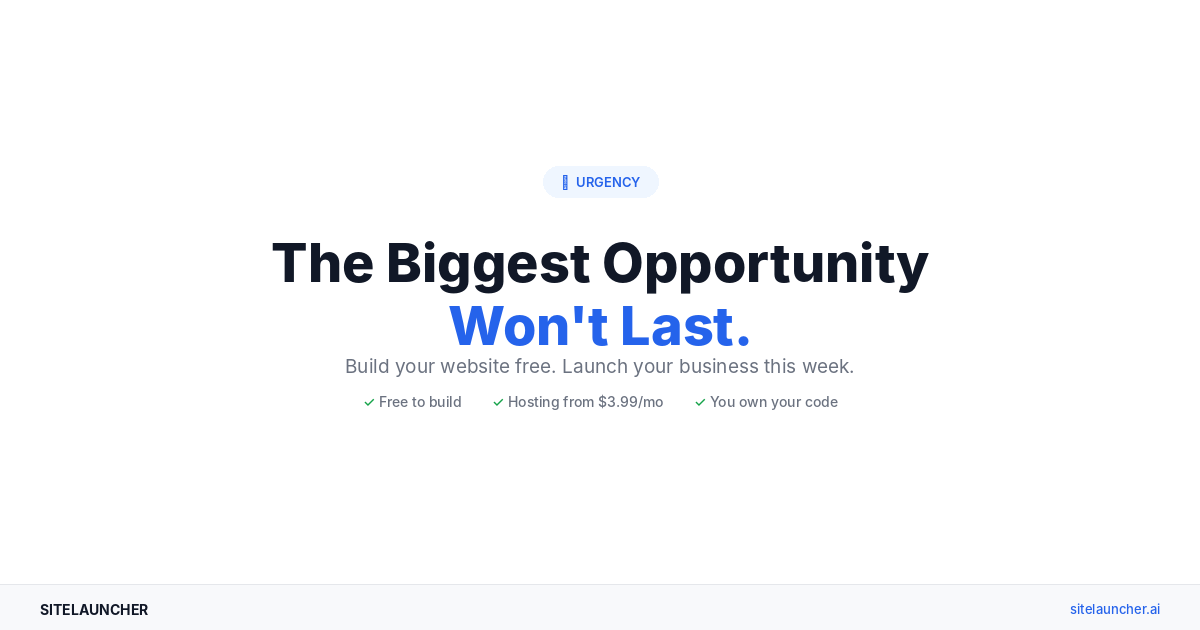 The Window Is Closing: Why the Biggest Opportunity of the AI Era Won’t Last