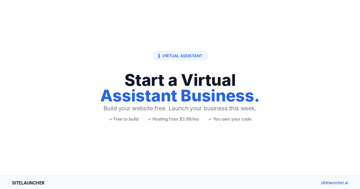 How to Start a Virtual Assistant Business From Your Couch