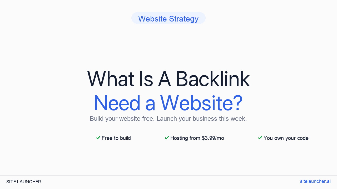 What Is A Backlink