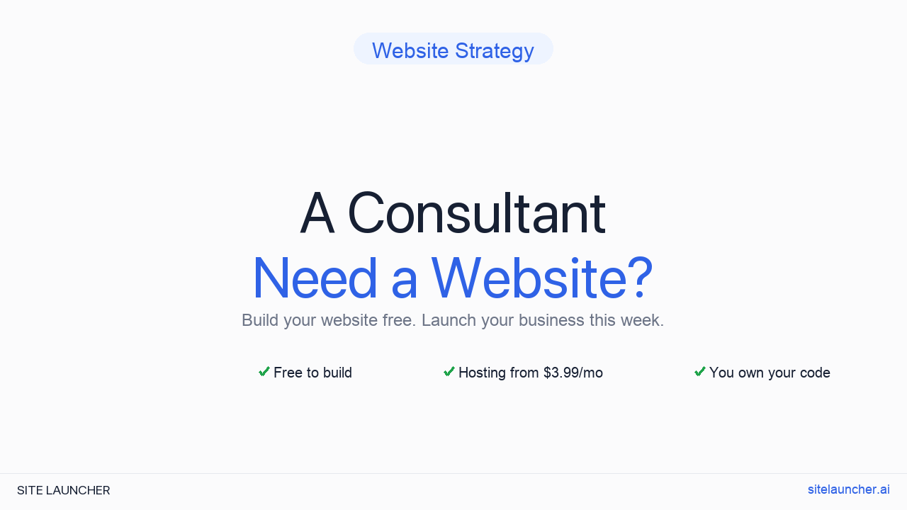 What'S The Best Website For A Consultant