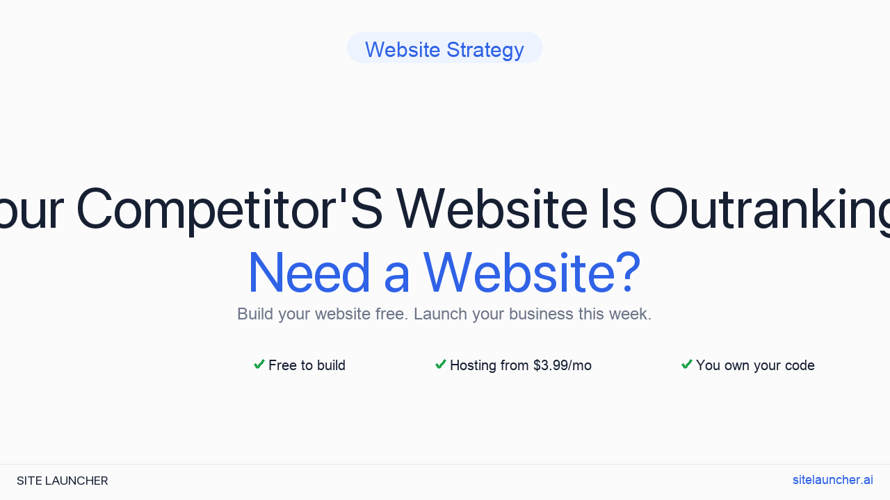 Why Your Competitor'S Website Is Outranking Yours